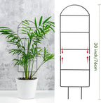 ZOUTOG Trellis for Climbing Plants Indoor 4 Pack 30 Inch,Rustproof Metal Garden Trellis for Potted Plants,Houseplant Support Indoor Outdoor for Ivy Pothos Monstera Hoya Flower Vines(House Shape)