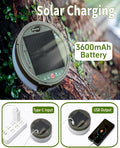 String Lights for Camping, Solar Powered, 150 Warm White LEDs