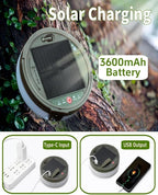 String Lights for Camping, Solar Powered, 150 Warm White LEDs