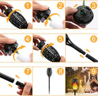 Kurifier Solar Lights Outdoor, 8Pack Solar Torch Light with Flickering Flame, Waterproof Solar Garden Light, Outdoor Solar Lights for Yard, Flame Torches for Outdoor Decorations Decor Yard