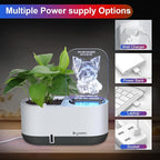 Self-Watering Plant Pot with LED Note Board & 7 Colors Pen, Led Acrylic Message Board with Plant Pot,Dog Board Night Light with Planting Pot for Christmas/Thanksgiving/Gifts(No Plant&Seed)