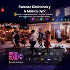NEEWER 48ft Outdoor String Lights, App Control Smart AI RGBW Hanging Outside Patio Balcony Backyard Holiday Lighting, IP65 Waterproof, 15 LED Bulbs, 50+ Scenes, Compatible with Alexa Google, NR01
