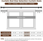 1” Diameter Matte Black Curtain Rods Itself is 30 to 90 inch, 1 Pack Fit 30-84 inch Windows with Heavy Duty Adjustable Rod 1 Inch Diameter Splicing Metal Extra Long Curtain Rod