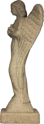 Emsco Group 2260-1AZ Morning Angel Statue – Natural Sandstone Appearance – Made of Resin – Lightweight – 29” Height