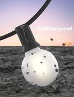 String Lights, 25 FT G40 Globe Patio Lights with 27 Warm White LED Bulbs