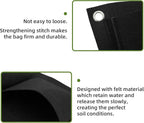 Hanging Planting Grow Bags, 9 Pockets Hanging Vertical Wall Planter Wall Mounted Grow Bag Outdoor Indoor Gardening Vertical Greening Flower Container, Planting Bags Storage Bags(0.5 m × 0.5 m, Black)