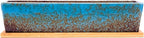 ARTKETTY Succulent Pots - Large Succulent Planter Pots with Drainage, 12 Inch Long Rectangle Bonsai Pot with Bamboo Tray Shallow Ceramic Cactus Flower Planter Window Box for Home Garden Decor (Blue)
