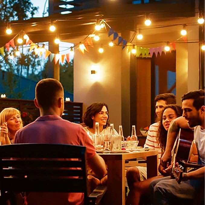 String Lights, 150 FT Warm White Outdoor LED Patio Lights, Shatterproof