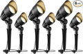 Malibu Landscape Lighting Outdoor 50W Spotlight Waterproof Halogen Floodlight Low Voltage Lights 380Lumen Warm White with Stake for Garden Yard Pathway Lawn Driveway Outdoor Lighting 6Pack 8301-9601
