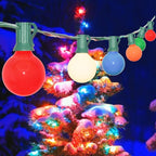 String Lights, 25 Ft G40 Ceramic Multicolor Bulbs, Indoor and Outdoor Use