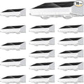 NIORSUN Solar Fence Lights,16 Pack Solars Deck Light,Warm White Color,Outdoor Bulb Waterproof Led IP65,Power Patio Lamp with Lenses for Outside/Backyard/Railing/Yard(White)