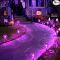Solar Lights Outdoor, 16 Pack Mushroom Lights Outside Waterproof, Solar Powered LED Lighting for Garden, Yard, Landscape, Path, Pathway, Lawn, Walkway, Driveway, Backyard Halloween Decor (Purple)