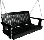Highwood AD-PORL2-BKE Lehigh Porch Swing, 4 Feet, Black