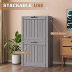 Patiowell 43 Gallon Resin Deck Box, Outdoor Storage Box for Patio Furniture, Deliveries, Pool Supplies,Waterproof and Lockable (Grey)