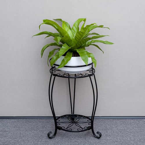 2 Pack Plant Stands, Heavy Duty Metal Planter Holder – Black