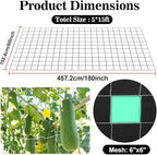 Sukh Garden Plant Trellis Netting -Trellis Net Polyester Trellis Netting Garden Square Mesh for Climbing Plants Fruits Vegetables VinesGrow Tents (4)