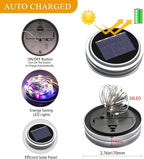 String Lights, Solar Mason Jar Hanging Lights, 12 Pack, Multicolor