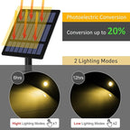 T-SUN Solar Spotlights, 4-in-1 Solar Landscape Spot Lights Outdoor Waterproof Auto ON/Off 5W Separate Solar Panel LED Lights, Solar Lights for Garden, Yard, Driveway, Pool Area(Warm White-3000K)