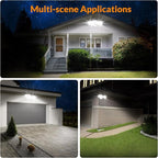 LEPOWER 28W 3000LM ‌LED Security Flood Light‌ ‌Outdoor‌, Switch Controlled Aluminum ‌Security Light‌, 2 Adjustable Heads, 5500K Daylight, IP65 Waterproof, Wet Location for Patio, Garden, Yard Lights