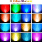 RGB Pond Lights with Timer, LED Underwater Submersible Colorful Landscape Spotlights, 98ft Remote Control IP68 Waterproof Fountain Lights for Fish Aquarium Tank Garden Yard Pool (Set of 2)