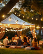Brightown 209FT LED Outdoor String Lights - Patio Lights with 100 Shatterproof Clear Dimmable Edison Bulbs, Waterproof Connectable Hanging Light for Outside Backyard Porch Party Christmas Decoration