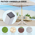 Beach Umbrella Stand Base,Portable Foldable Sun Umbrella Stand White Triangular Iron Support Base for Patio Beach Garden Camping Fishing Outdoor Sunshade Stand