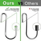 30 Pack Heavy Duty S Hooks Pan Pot Holder Rack Hooks Hanging Hangers S Shaped Hooks for Kitchenware Pots Utensils Clothes Bags Towels Plants -4 Inch