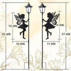 ZKLiLi Fairy Solar Garden Light,Outdoor Garden Fairy Decor Waterproof Large Hanging Lantern Decorations for Patio Yard Porch Lawn Pathway Statues Outdoor Decor Gifts（White Light）