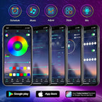 FBZ 100Ft Outdoor Waterproof LED Strip Lights,Music Sync RGB IP65 Led Lights with App Control and Remote,Color Changing Waterproof Led Rope Lights for Outdoor,Balcony,Roof,Garden,Stairs Party