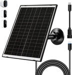 Zivif Solar Panel Charger for Arlo Essential 2K (2nd Gen), Essential XL & Spotlight Cameras – USB-C & Micro USB, IP66 Waterproof, 360° Adjustable Mount, 7.2ft Cable