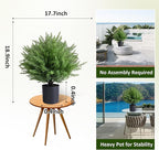 Artificial Topiary Bushes for Outdoors with Spike, Boxwood Ball Fake Shrubs UV Resistant Faux Plants for Indoor Outdoor Fall Thanksgiving Halloween Decor (Heart Crpress Topiary with Pot-2 Pack)