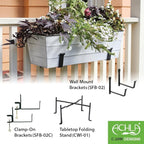 Achla Designs C-20W Window Box, White, Medium