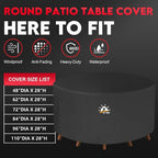 Zettum Round Patio Table Cover 110 Inch - Image 5