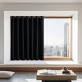 Extra Wide Black Out Curtain 72 inches Long – W100 x L72, 1 Panel