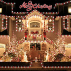 String Lights, 66ft 200 LED Outdoor Waterproof with Timer