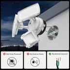 LEPOWER 30W LED Security Lights Motion Sensor Outdoor, 3200LM, 5500K, IP65 Waterproof, Hardwire 2 Head Motion Detector Flood Light for Garage, Yard, Porch