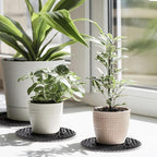 15 PCS Plant Level Pot Elevator, 12 inch Plastic Potted Plant Stands, Large Patio Planter Riser Holder, Deck Floor Protector to Prevent Rot Damage, Plant Trivet for Indoor Outdoor Garden