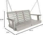 Highwood Weatherly Porch Swing, 4 Feet, Harbor Gray