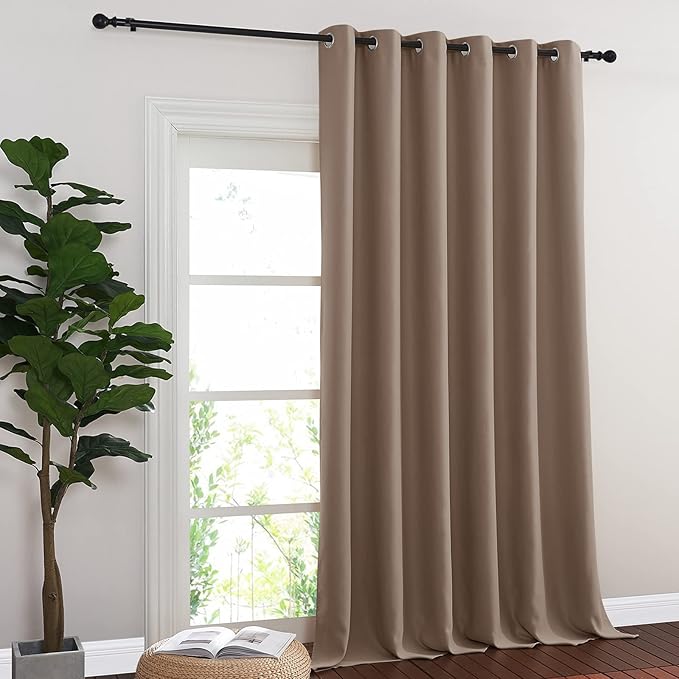 Blackout Blinds for Patio Door – Cappuccino, 1 Panel