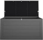 Cosco Outdoor Living 88180BGY1E Cosco Outdoor Patio Storage, Extra Large, 180 Gallons, Charcoal Deck Box, Black/Gray