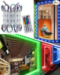 LED Storefront Lights for Business Waterproof Decorative Light for Advertising Letter Signs 4 Set 5050 SMD Window Strip Lights 40ft 80 Pieces LED Module Lights