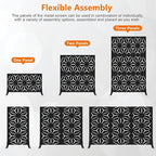 72" H×48" W Metal Privacy Screen, Outdoor Indoor Privacy Screens - Image 5