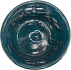 W&W Orchid Pot with Holes and Saucer for Repotting, Teal, 5.5 Inch