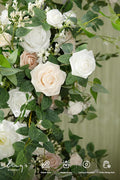 Artificial Eucalyptus Garland Runner, 6 ft White Olive Wedding Table Decor