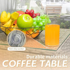 Greesum 3 Pieces Patio Furniture Sets Outdoor PE Rattan Wicker Chairs with Soft Cushion and Glass Coffee Table for Garden Backyard Porch Poolside, Gray and Beige