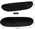 3PCS 36 Inch Planter Basket Liners Fabric Window Box Liners Felt Trough Planter Liner Replacement Black Flower Basket Liner Non-Woven Hanging Plant Liner for Planters Garden Fence - Avoid Bird Nesting