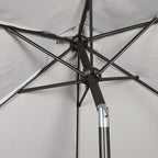 Blissun 7.5 ft Patio Umbrella, Yard Umbrella, Outdoor Market Umbrella with Push Button Tilt Crank, Grey