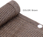 LOVE STORY 3.3'x19.7' Brown Balcony Screen Privacy Fence Cover (HDPE) UV Protection Weather-Resistant 3 FT Height Shield for Deck, Patio, Backyard, Outdoor Pool, Porch, Railing