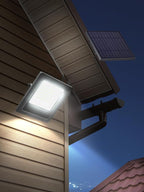 Solar Lights Outdoor, Solar Powered Flood Lights Weatherproof, Dusk to Dawn Led Solar Security Wall Lights with 16.4Ft Cable for Outside Garden, Garage, Landscape 2 Pack