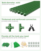 4 Pack Cucumber Trellis, Garden Trellis for Climbing Plants Outdoor, A-Frame Cucumber Trellis for Raised Bed, Plant Grow Support for Tomato, Squash, Vegetable, Flower(33"x47"x4Pcs)